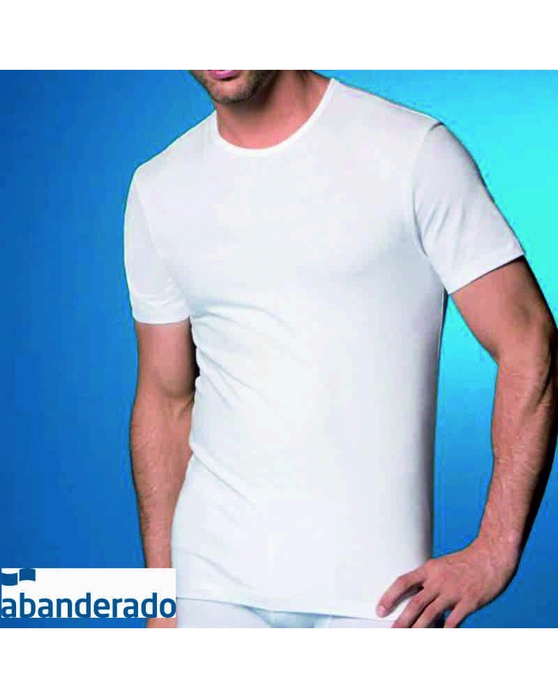 Camiseta manga corta hombre, cuello redondo 306 Abanderado